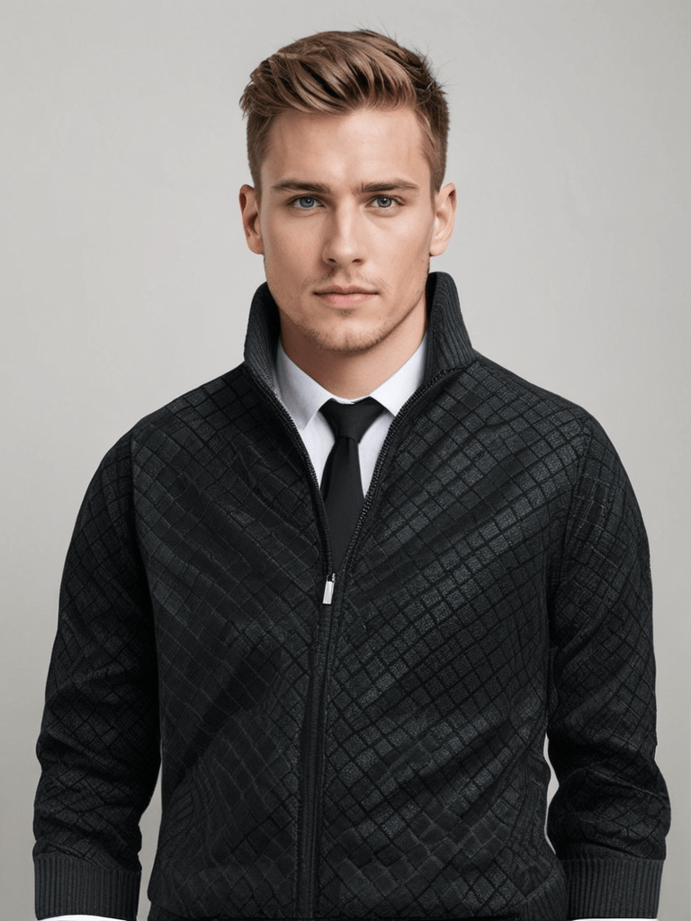 André Ferran Montpellier Zip-Up Sweater