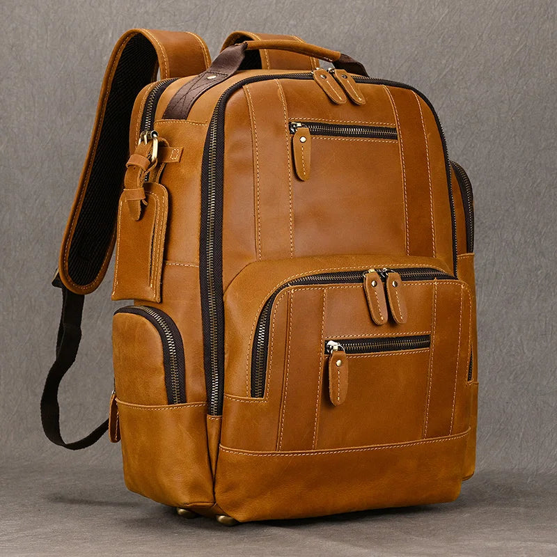 SummitCarry - Skórzany Plecak Podróżny z Vintage Vacchetta
