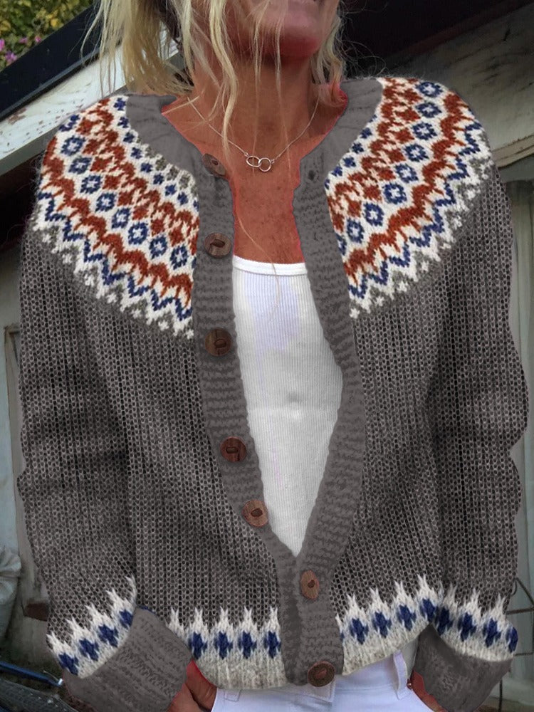 Gabriella | Vintage Islandzki Sweter z Wełny