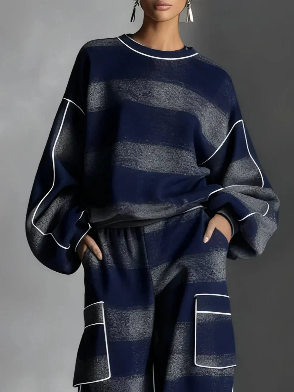 Julia | Oversized Damski Zestaw Lounge