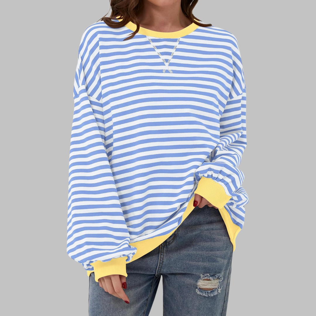 Falado - Casual w paski sweter
