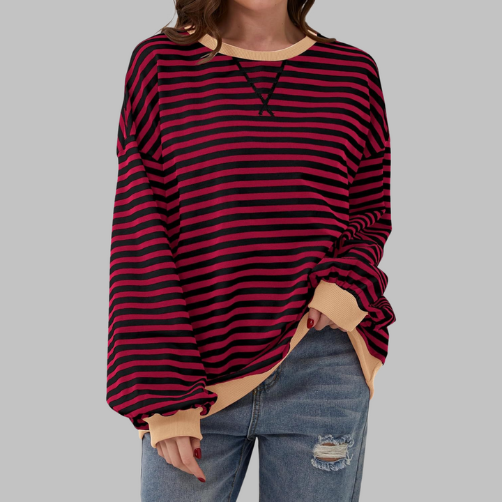 Falado - Casual w paski sweter