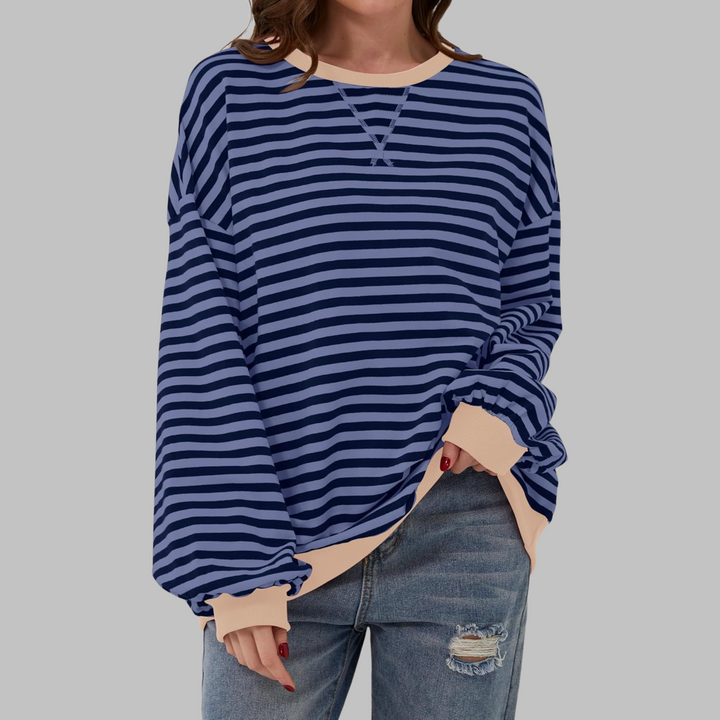 Falado - Casual w paski sweter