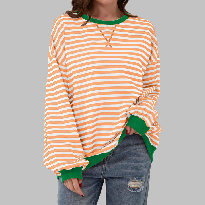 Falado - Casual w paski sweter