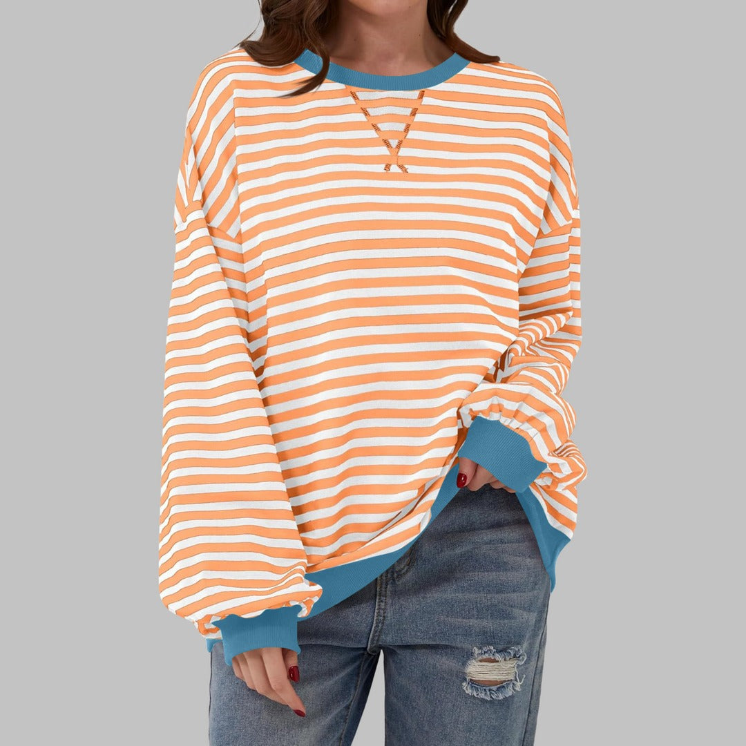 Falado - Casual w paski sweter