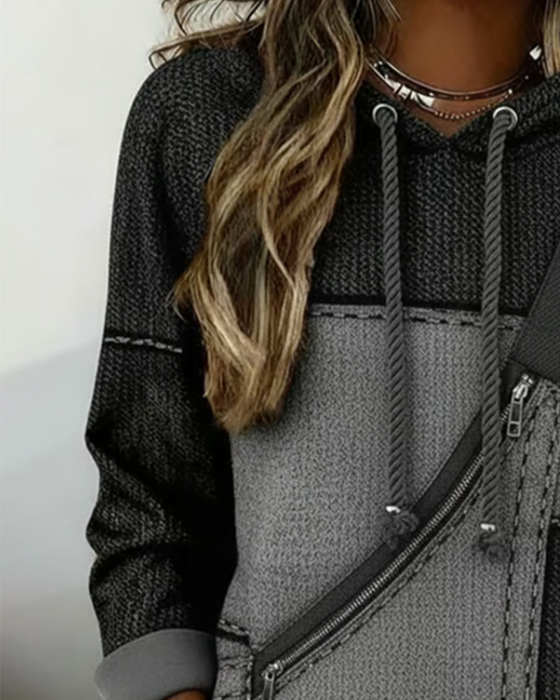Lena – Hoodie z detalem zamka
