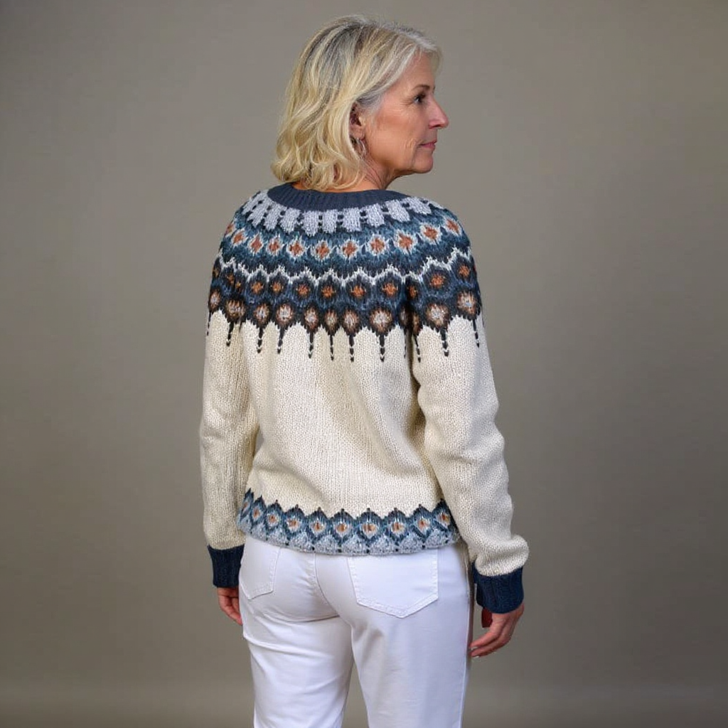 Kylie | Vintage Islandzki Sweter z Wełny