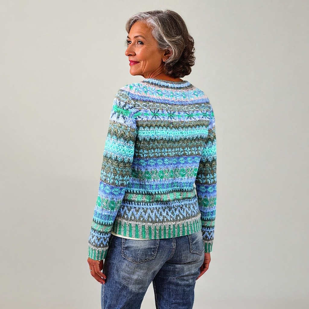 Audrey | Vintage Islandzki Sweter Wełniany