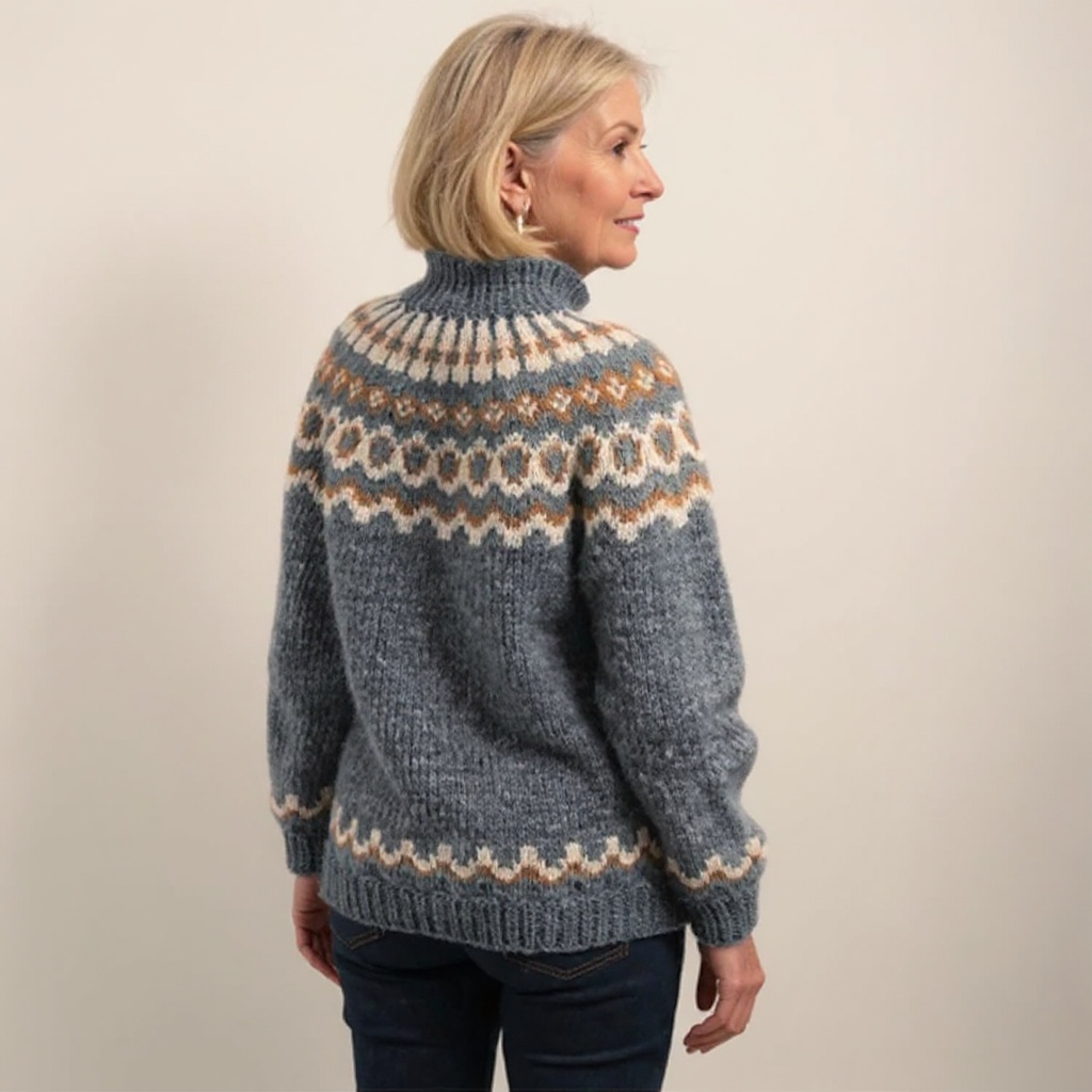Amara | Vintage Islandzki Sweter Wełniany