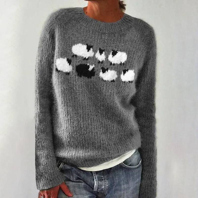 Ellie | Vintage Islandzki Sweter z Wełny