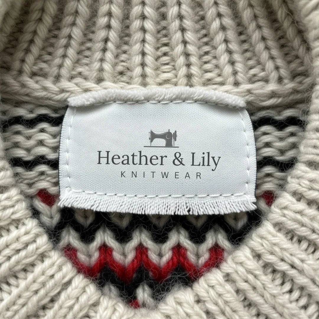 Emery | Vintage Islandzki Sweter z Wełny