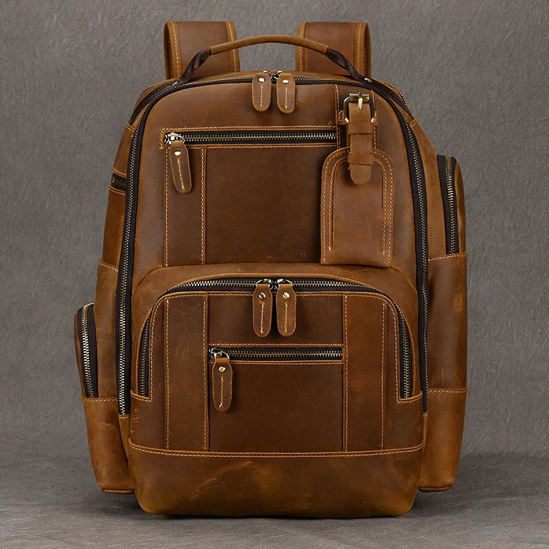 SummitCarry - Skórzany Plecak Podróżny z Vintage Vacchetta