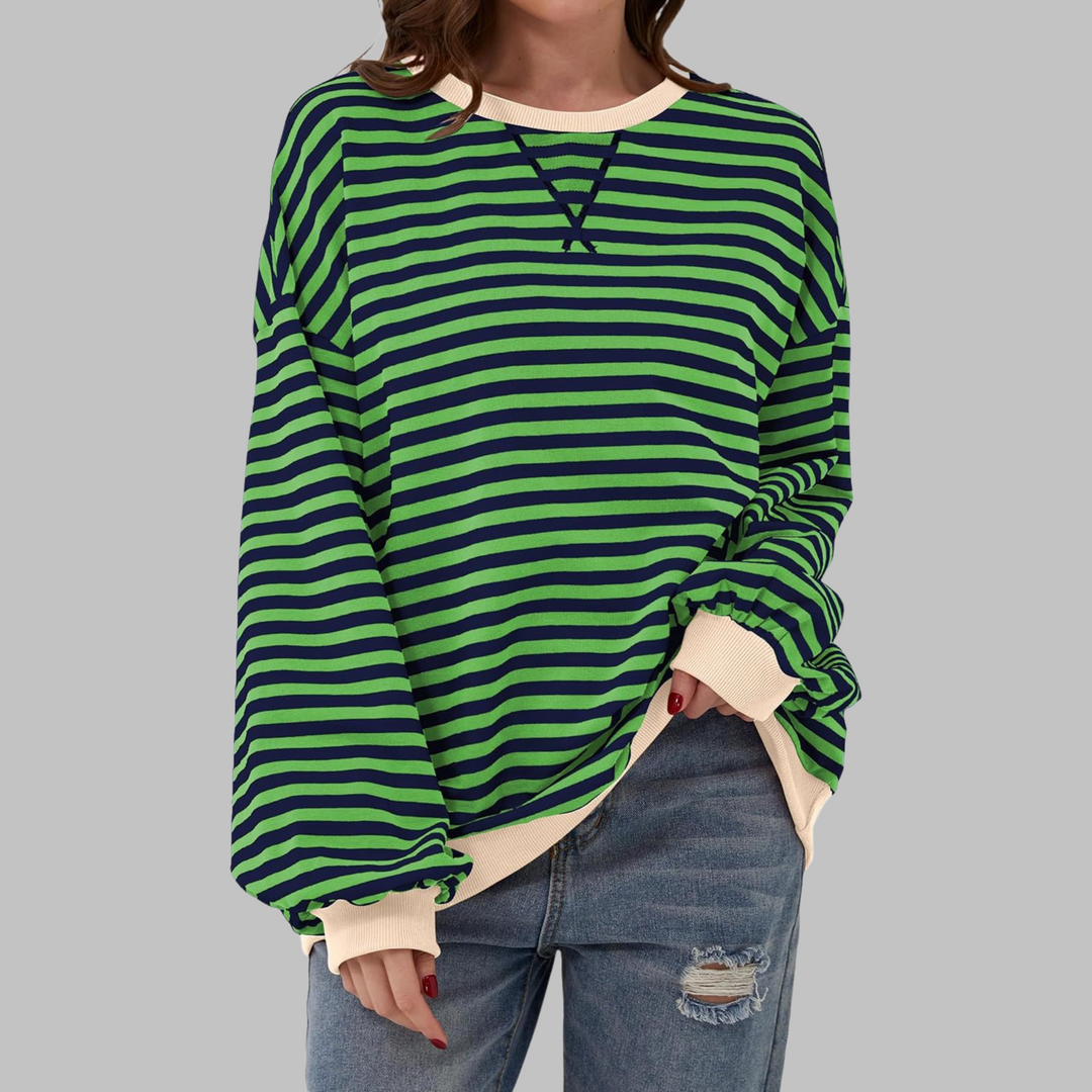 Falado - Casual w paski sweter