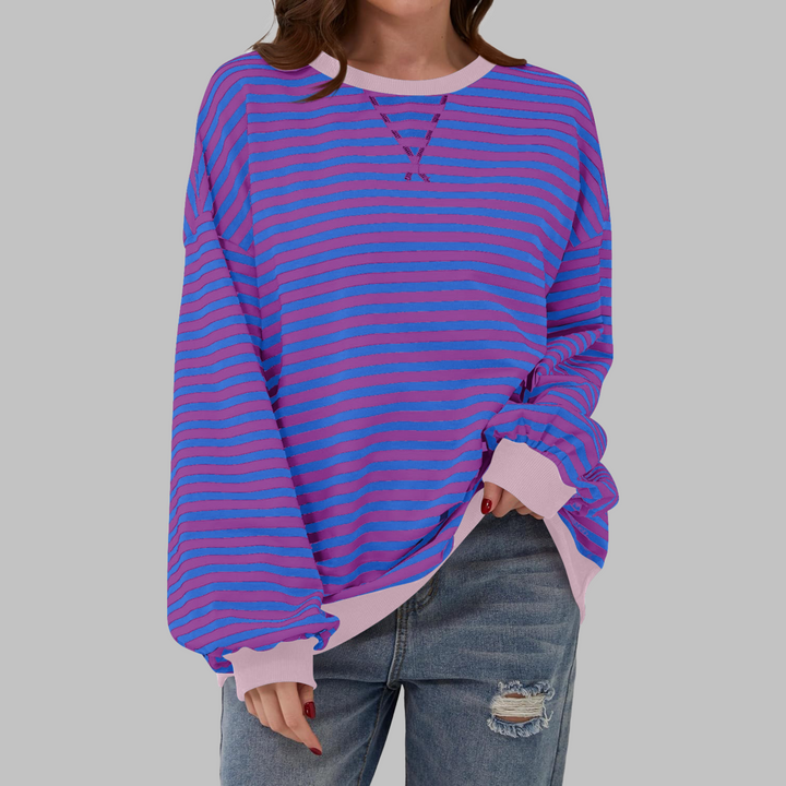 Falado - Casual w paski sweter