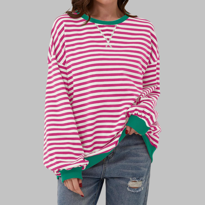 Falado - Casual w paski sweter