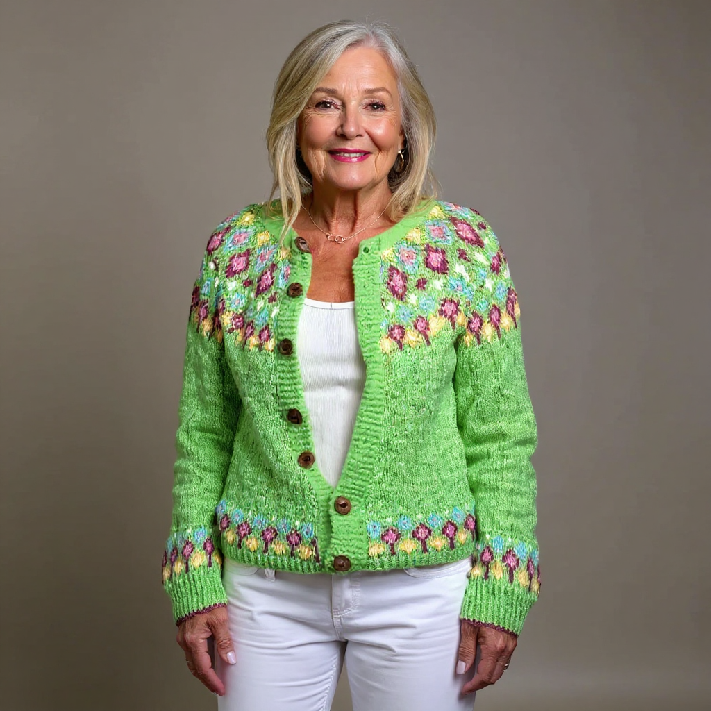 Rubie | Vintage Islandzki Sweter z Wełny