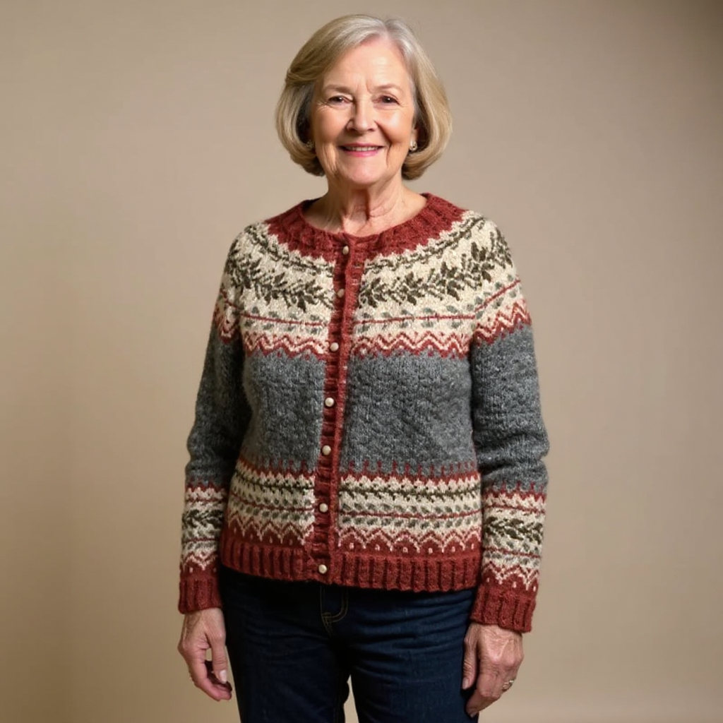 Atasha | Vintage Islandzki Sweter z Wełny