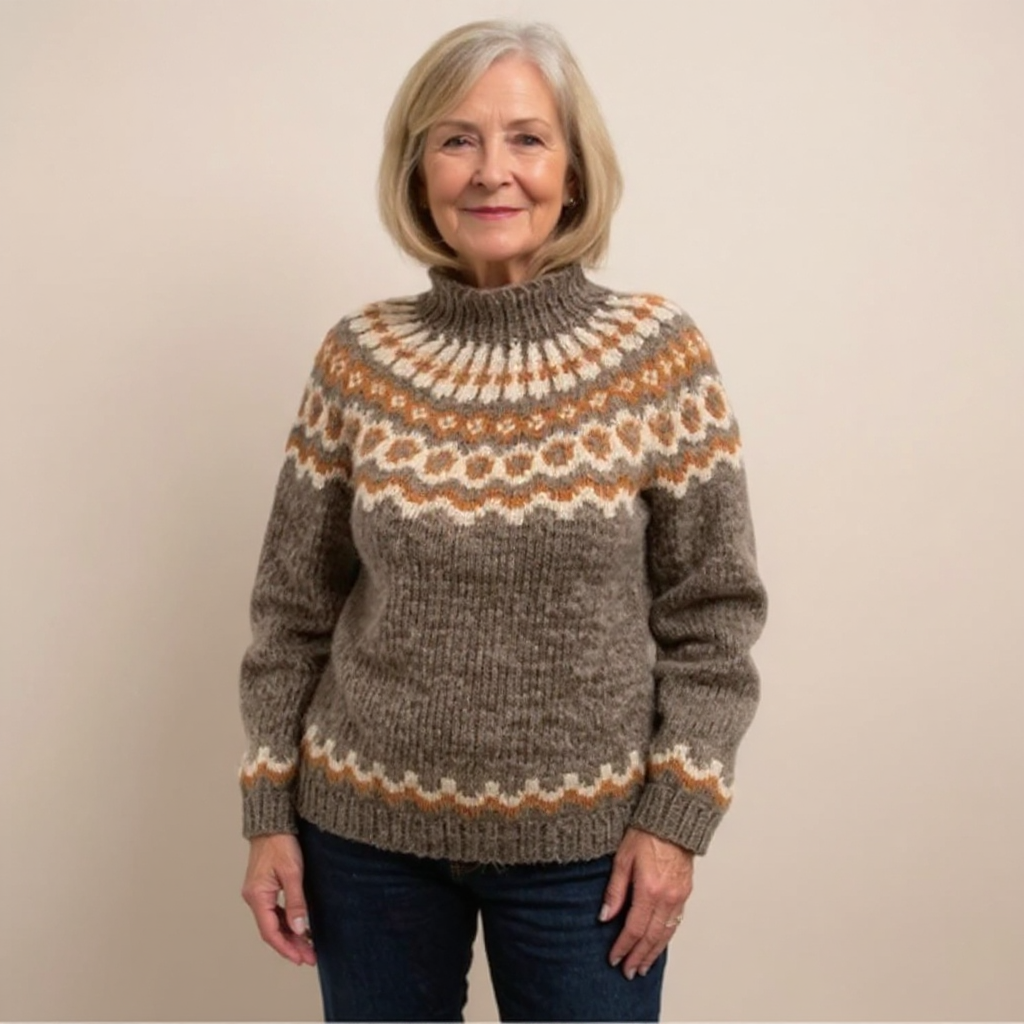 Amara | Vintage Islandzki Sweter Wełniany