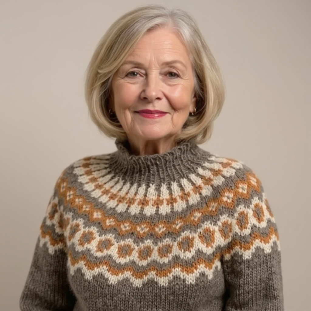 Amara | Vintage Islandzki Sweter Wełniany