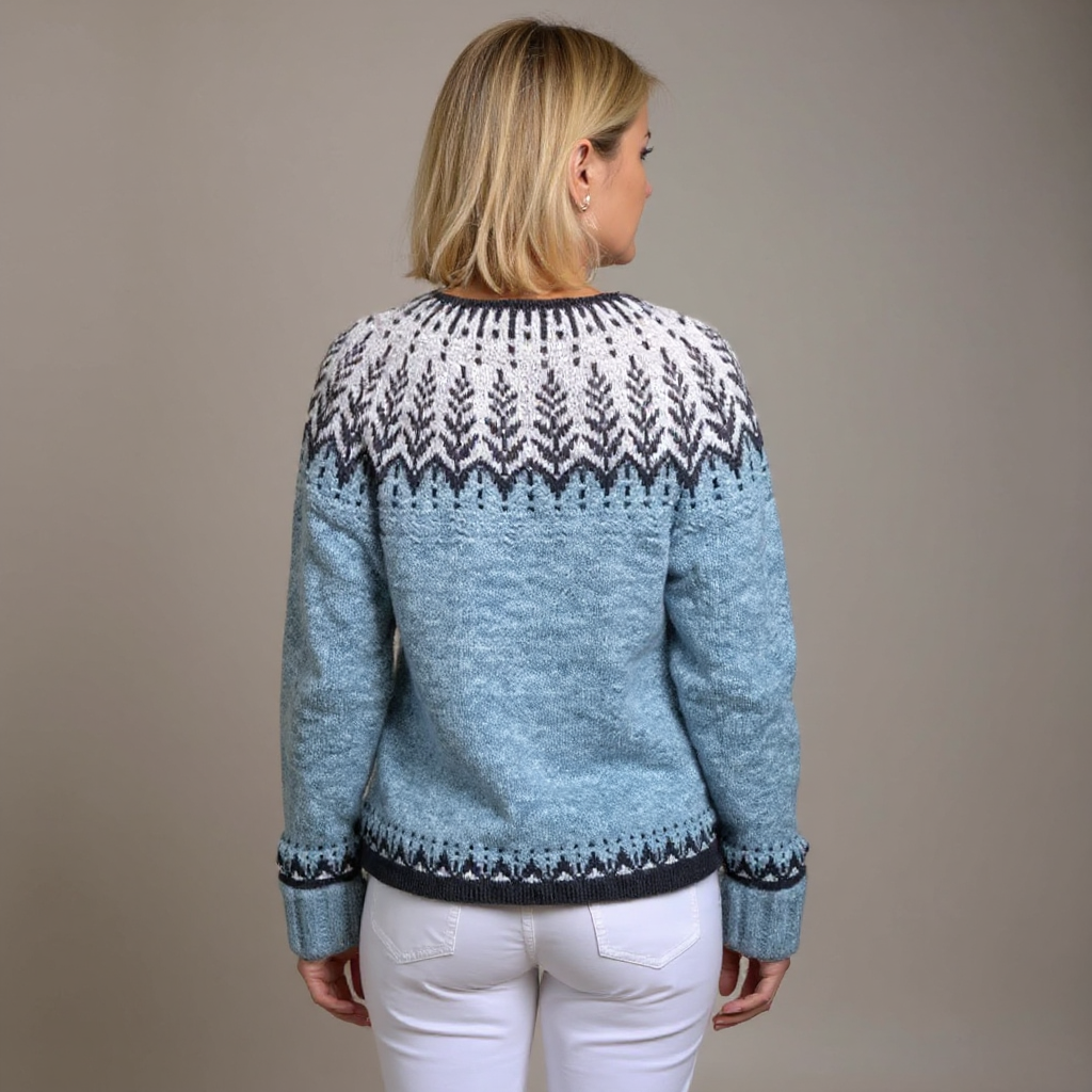 Clara | Vintage Islandzki Sweter z Wełny